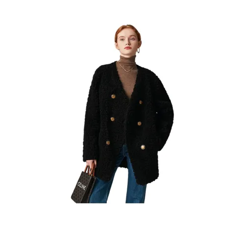 FAVMARTHA Вельвет Feel Пальто Женское