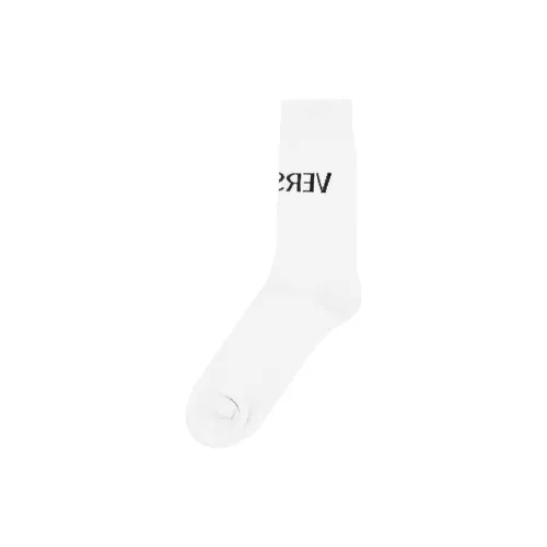 VERSACE Носки Crew Женские 1 упаковка Белый