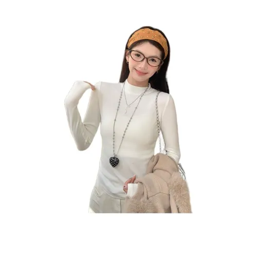 SUSANSAN Ванильный абрикос ~ Флисовая подкладка Женская футболка с короткими рукавами