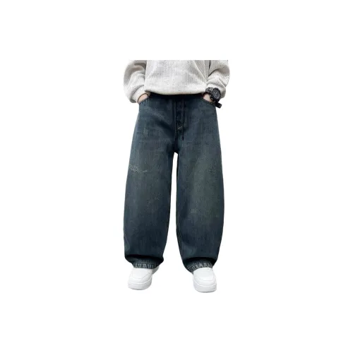 YALU Синий с флисовой подкладкой XTT7311 Школьный возраст Джинсы