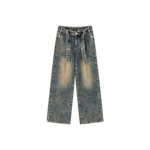 CHUU Темные джинсы синий женский