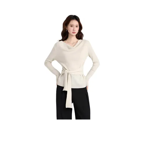 ЮЙЧЖАОЛИНЬ Z9334# Бежевый Абрикос Женские Свитера