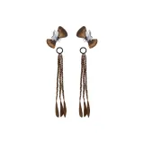 2 Кристальный Бант + 2 Ромб Барная стойка Плетения [Светло-коричневый]