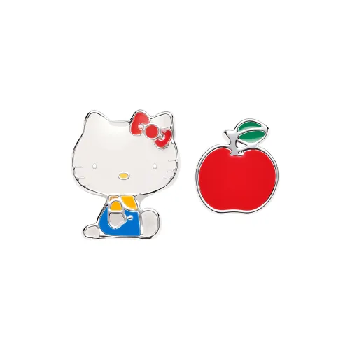 Серьги-гвоздики из серебра S925 с игольчатым концом от Sanrio женские