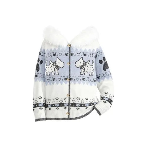 SISC С капюшоном Трикотажная ткань Кардиган Унисекс