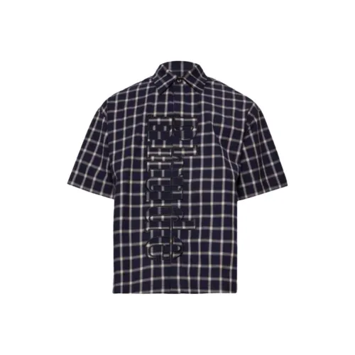 RHUDE Короткий рукав пуговица вверх рубашка мужская