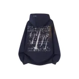 Тяжелый полиэстер-хлопок, темно-синий (с флисовой подкладкой)