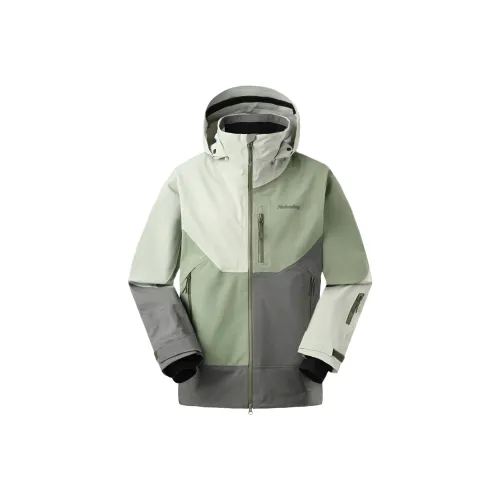 DECATHLON Серый Зеленый Унисекс Лыжная куртка