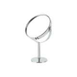 Маленький двусторонний металлический макияж, зеркальце, овальное, глянцевый