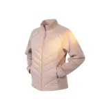 Розовый хлопковый пуховик