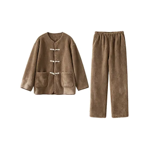 LOUGHNEA 74140 Орехи Коричневый Мужской Пижамные комплекты