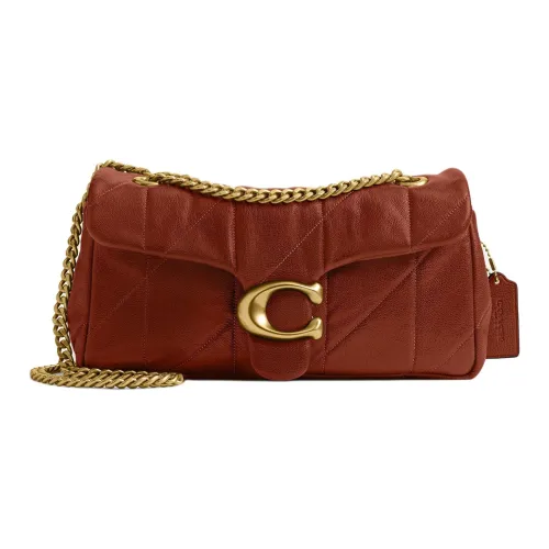 COACH Tabby Sheepskin Сумка через плечо Средняя Женская Ореховая