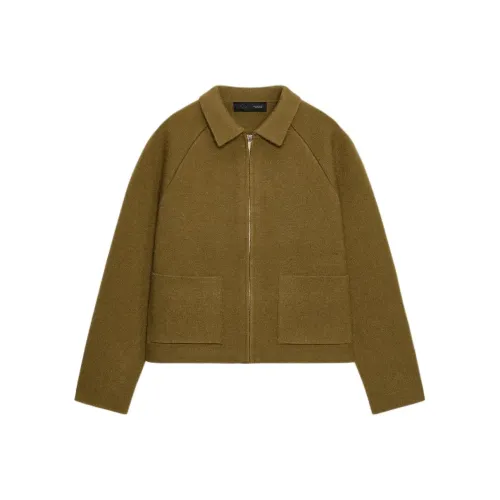 ZARA Collaboration Оливково-зеленые Женские Куртки