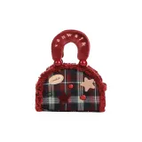 Звёзды Винтажный Красный Клетка