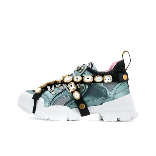 GUCCI Flashtrek Low Топ Повседневная обувь Женская Синяя