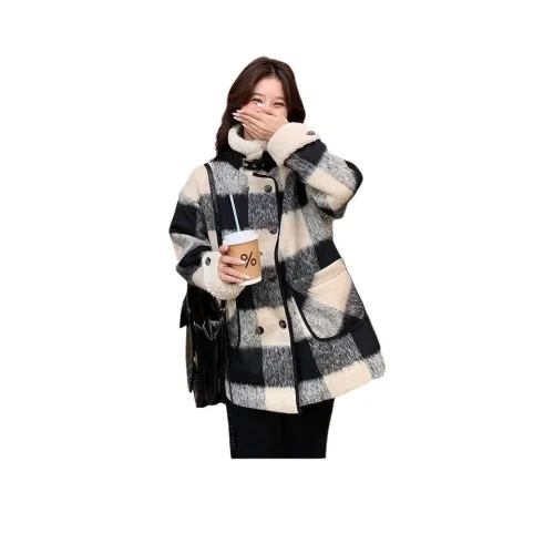 MOUSIDEYOUHUO Изображение Цвет с Muse Бренд Наклеенный Женское Пальто