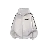 3-Stripes White Gray Thin [Премиум]