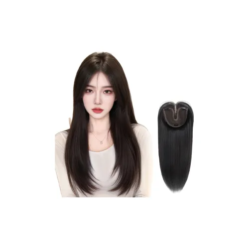 LIANXIANGKE Перука Full Голова Покрытие Кружево Перука с Волосами TOPPING для Маскировки Белых Волос и Добавления Объема