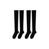 [Удлиненные носки выше колена] Черный, 2 упаковки