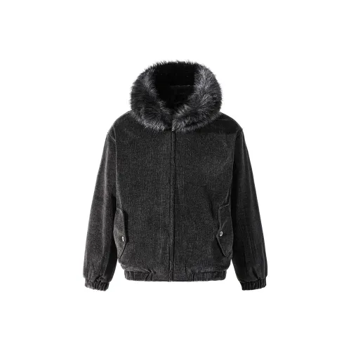 GWAF Деревянное зерно Черный Унисекс Пуховики