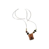 Древесно-кофейные бобы, подвеска в виде бурого медведя