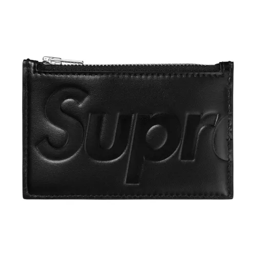 Supreme Кожа Картхолдер Унисекс Черный