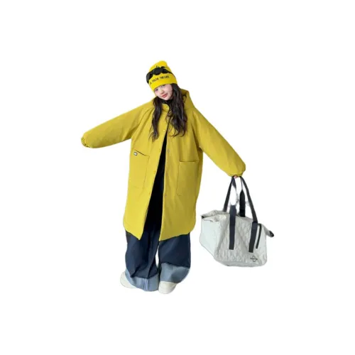 ZUANHOU The PICTURE IS Желтый. Унисекс Утеплённые куртки