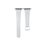 Белый серебристый тон, ремешок