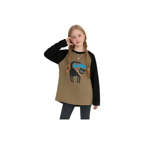 BIG WASP Черные Детские T-рубашки