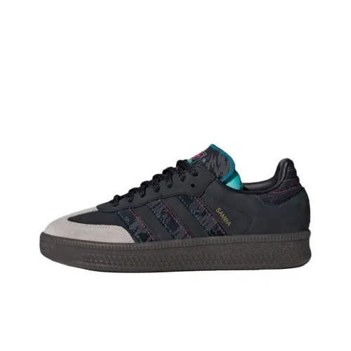 Adidas Originals Samba XLG Abrasion Resistant Низкие Кроссовки для скейтбординга Унисекс Черные
