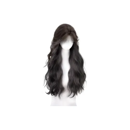 QIYEXUE Нет Wear Волосы Net Водная рябь Длинные волнистые GROWTH Заплатки Женская Перука Высокая температура Пряжа