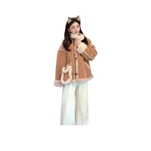 MOUSIDEYOUHUO Cropped Coat Women's