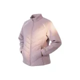 Фиолетовый хлопковый пуховик