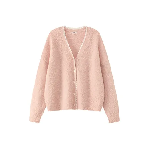 CHUU Светло-розовый Женский Трикотаж