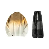 Хаки + Черный Джинсы с флисовой подкладкой