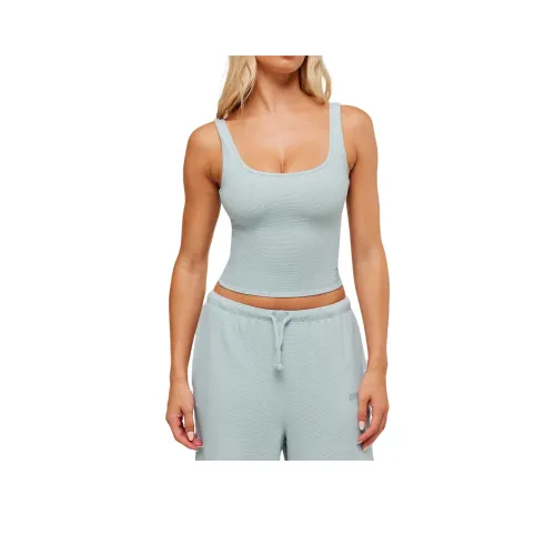 GYMSHARK Дымчато-синий Женские Спортивные Майки без Рукавов