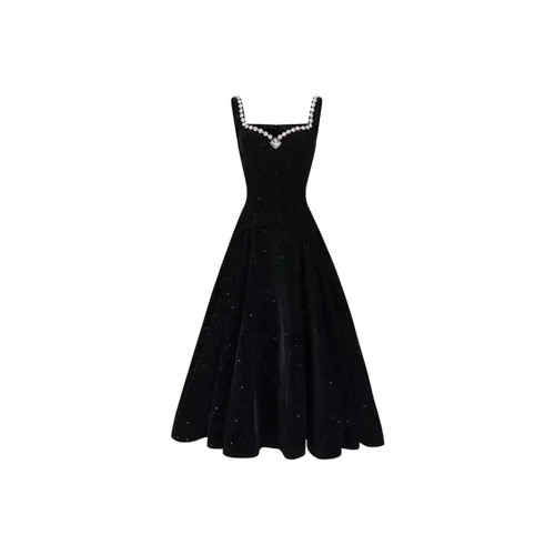 TIBINB Длинное платье с длинными рукавами женское