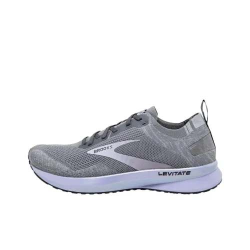 Brooks Levitate 4 Износостойкий и Легкий Низкий Топ Беговые кроссовки Женские Серый