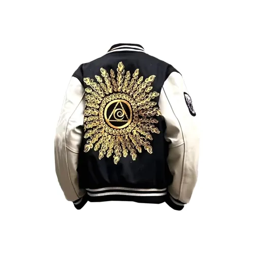 W9H2 Черный Солнце Eye Вышивка Унисекс Бейсбольные Джерси