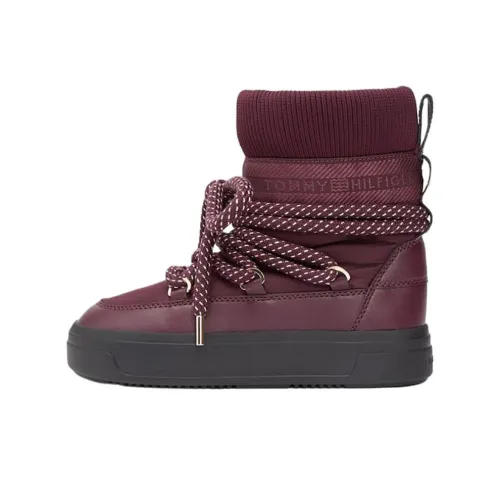 Tommy Hilfiger Термические Сноубутсы Женские Темно-красные