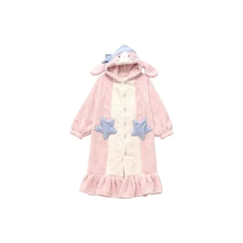 JINXU Розовый Женские Банные халаты