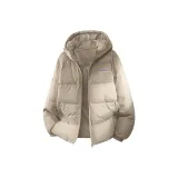 [90 Duck Down Thermal Water-Repellent] Бежевый Абрикос (Свежий Фиолетовый Логотип на груди)