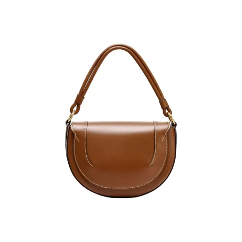 HCVW Сумка из синтетической кожи Saddle сумка через плечо женская коричневая