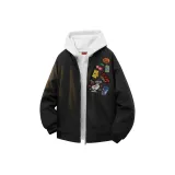 Чёрная куртка с воротником-стойкой