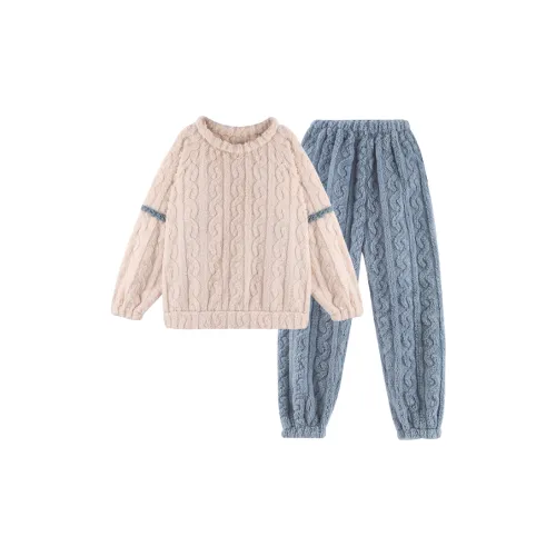 J TOO Кожа Тон Синий Унисекс Пижамные комплекты