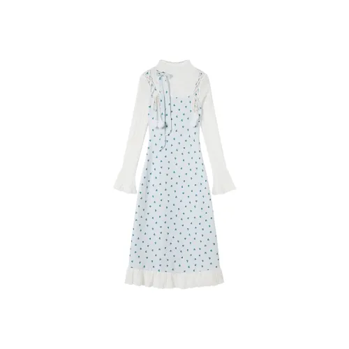 FABRIC PIG Длинное платье с длинными рукавами женское