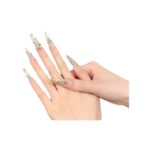 BDQC Luxury Fashion Soft Gradient Cat Eye Brightening 30mm False Nail Pointed Type Soft Gradient Cute
