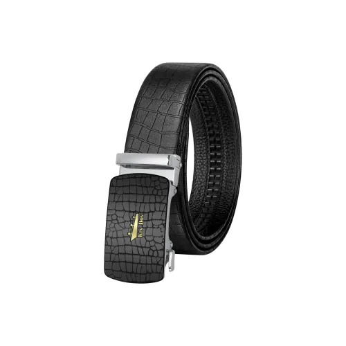 JINDUN Ремни из лощеной коровьей кожи Мужской 3,5 см