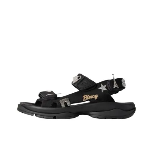 Balenciaga Tourist Пляжные сандалии Женские Черный