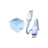 Реальная этикетка 30W-Glacier Blue+[Двойной кабель C-1,5м]